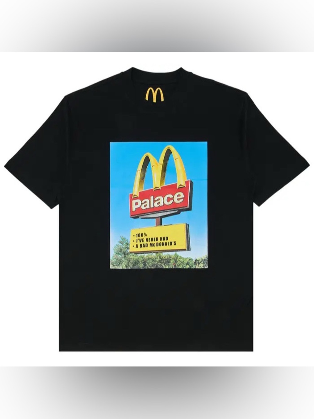 NWT Palace x McDonalds Black T-Shirt Size Large